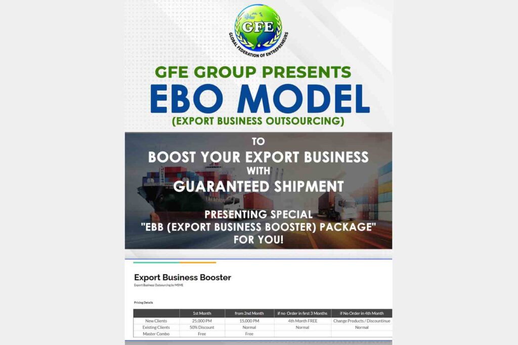 GFE brings forth an Export Business Outsourcing model to fasten the growth of Indian MSME Sector