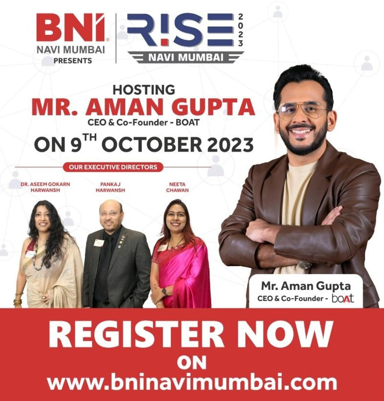 BNI NAVI MUMBAI - RISE to Host One of the Biggest Business Entrepreneurs Meetup